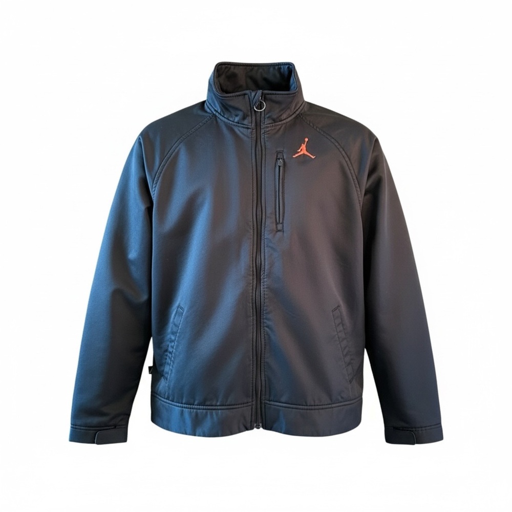Vintage Nike Air Jordan Boy’s Jumpman Black Track Jacket -‎ Size Large 12-13Y